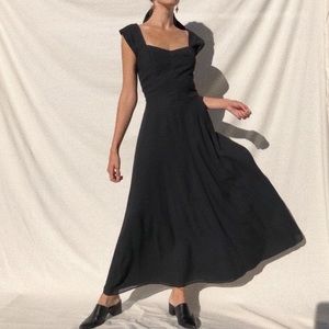 1980s cross cross backed dress